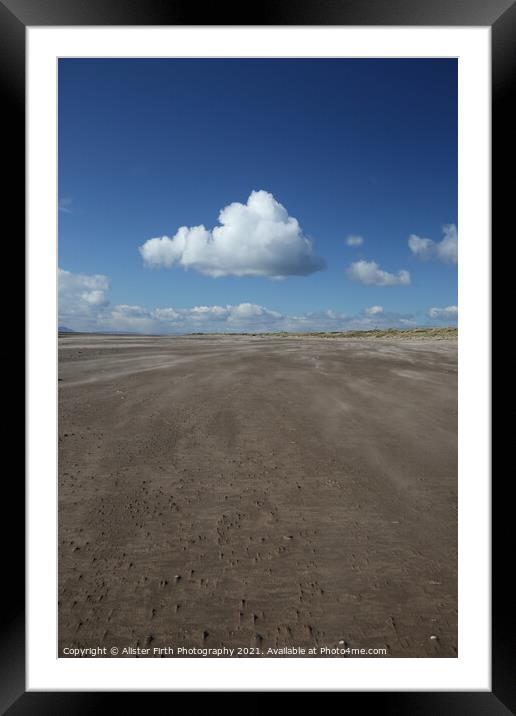 Windy Beach  Framed Mounted Print by Alister Firth Photography