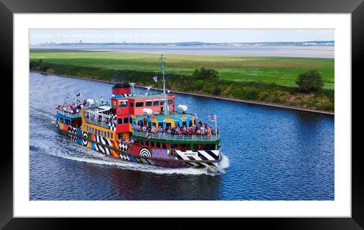 Mersey Ferry Framed Mounted Print by Ian Fairbrother