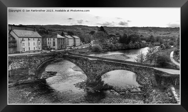 Pont  Fawr Framed Print by Ian Fairbrother