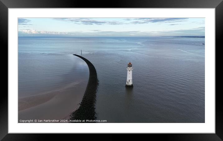 New Brighton Lighthouse  Framed Mounted Print by Ian Fairbrother