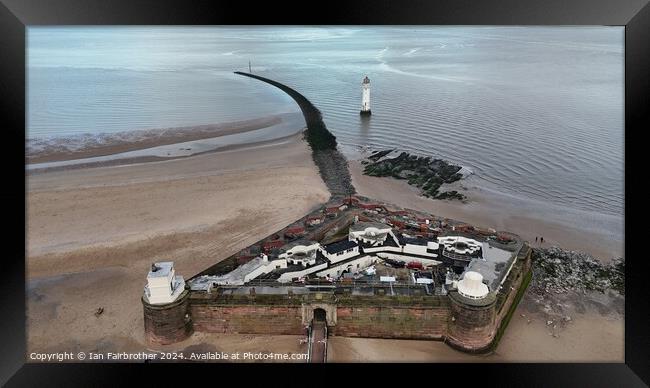 New Brighton Lighthouse  Framed Print by Ian Fairbrother