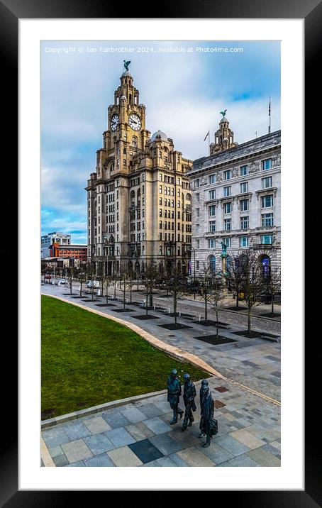Liverpool Liver Building  Framed Mounted Print by Ian Fairbrother