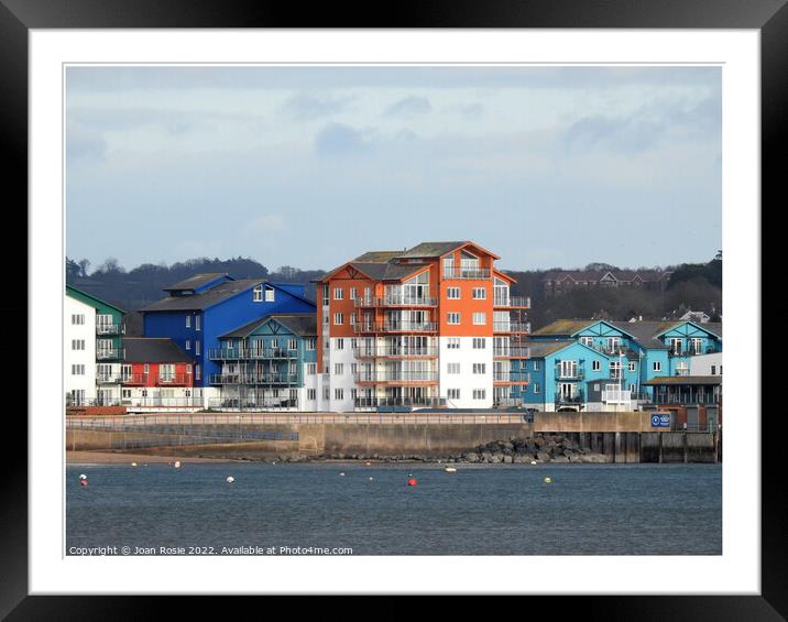 Exmouth waterfront Framed Mounted Print by Joan Rosie