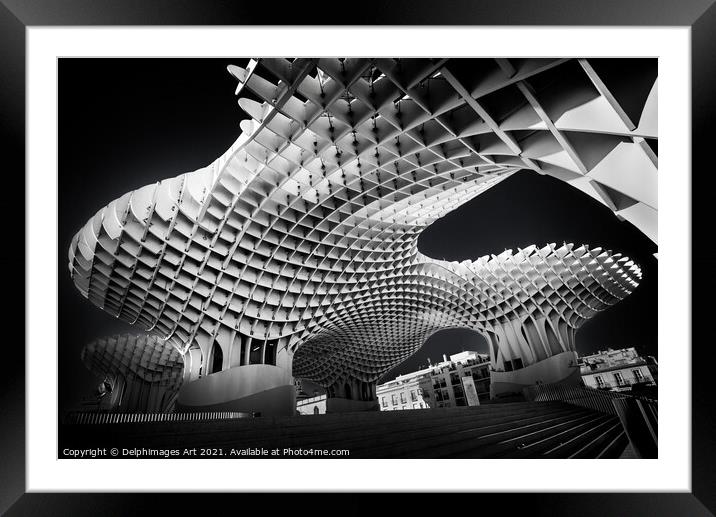 Seville. Metropol Parasol modern architecture Framed Mounted Print by Delphimages Art