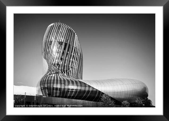 Bordeaux, Cité du vin (wine museum), France Framed Mounted Print by Delphimages Art