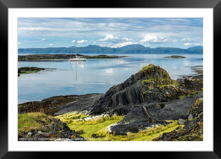 Sound of Luing, Slate islands, Argyll, Scotland Framed Mounted Print by Delphimages Art