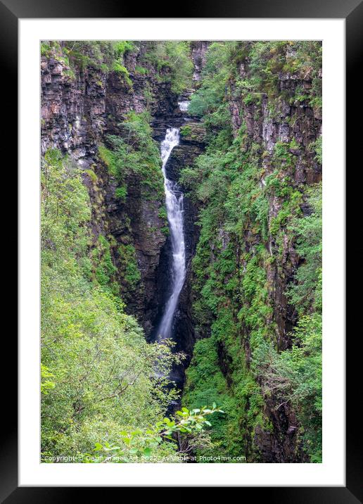 Corrieshalloch gorge and waterfall, Scottish Highl Framed Mounted Print by Delphimages Art