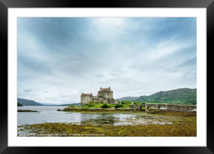 Eilean Donan castle, Scottish Highlands Framed Mounted Print by Delphimages Art