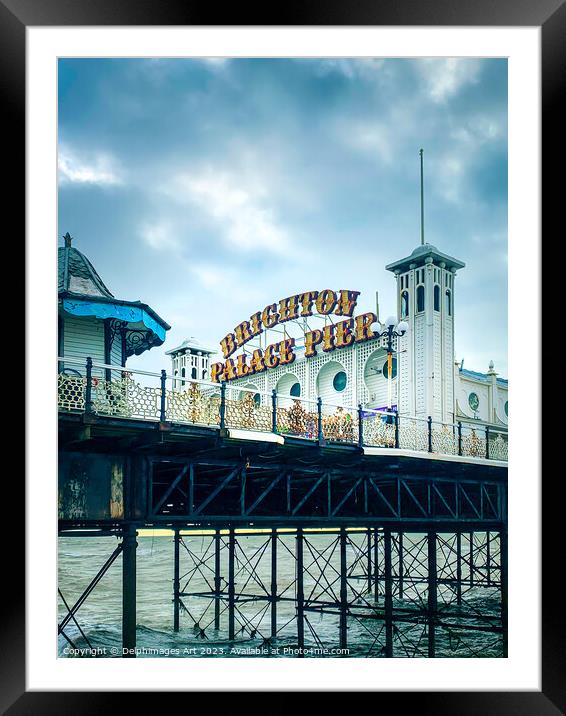 Brighton Palace Pier Framed Mounted Print by Delphimages Art