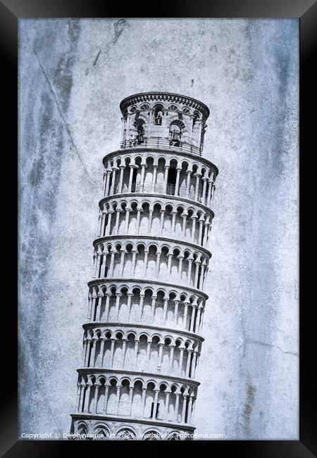Pisa tower, Tuscany, Italy Framed Print by Delphimages Art
