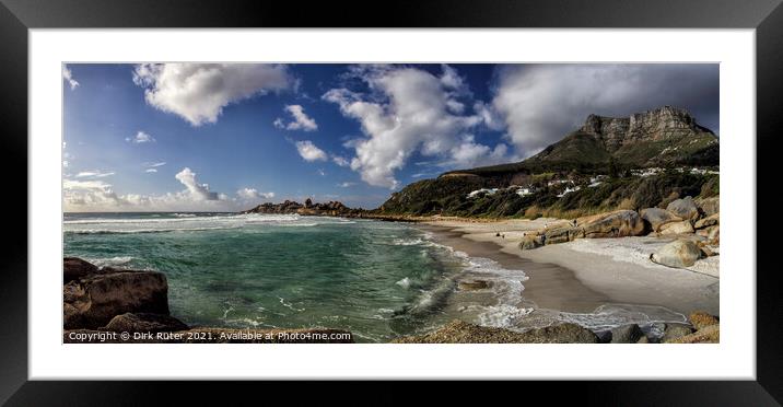 Beach of Llandudno, Cape Town Framed Mounted Print by Dirk Rüter