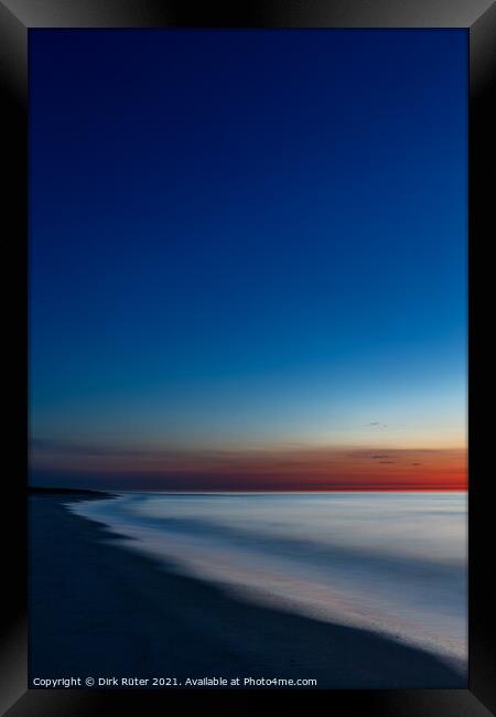 Blue hour on Juist Framed Print by Dirk Rüter