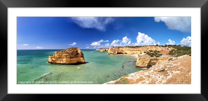 Coastal landscape at the Algarve Framed Mounted Print by Dirk Rüter
