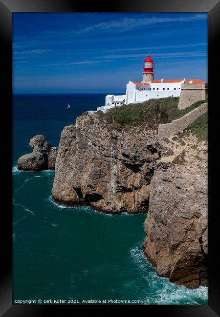 Lighthouse at Cape St. Vincent Framed Print by Dirk Rüter