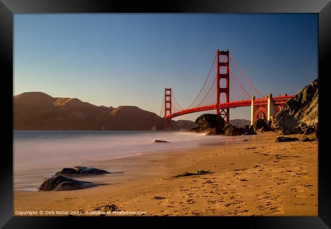 Golden Gate Bridge Framed Print by Dirk Rüter