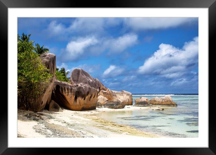 Anse Source d'Argent Framed Mounted Print by Dirk Rüter