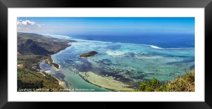 View from Le Morne Brabant Framed Mounted Print by Dirk Rüter