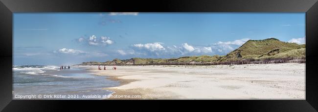 Beach on Juist Framed Print by Dirk Rüter