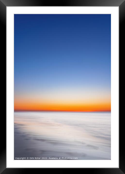 Sunset on Juist Framed Mounted Print by Dirk Rüter