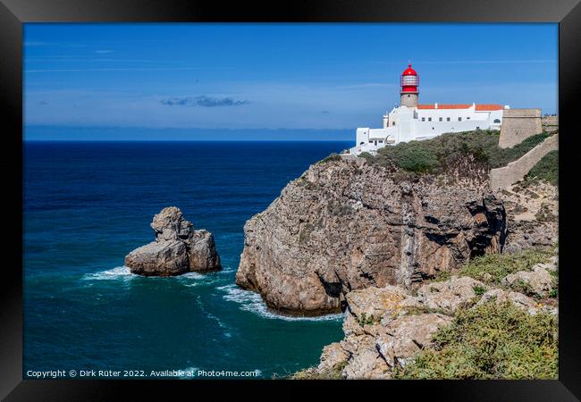 Lighthouse at Cape St. Vincent Framed Print by Dirk Rüter