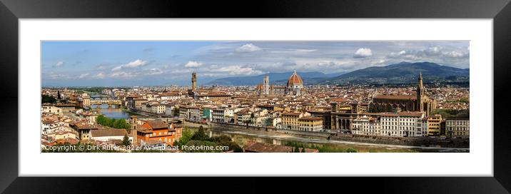 Florence in spring Framed Mounted Print by Dirk Rüter