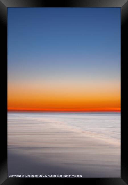 Sunset on Juist Framed Print by Dirk Rüter