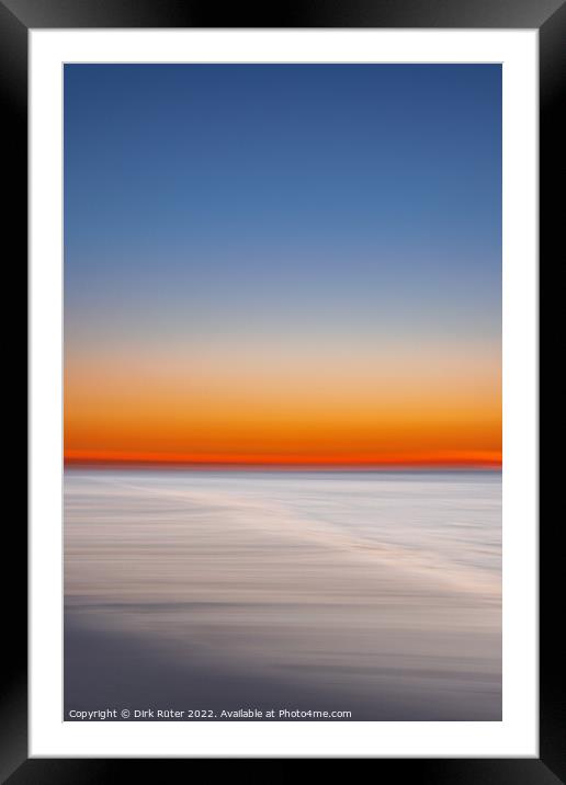 Sunset on Juist Framed Mounted Print by Dirk Rüter