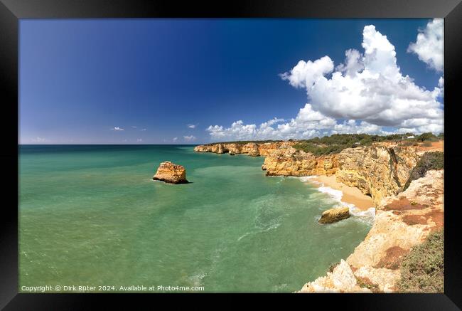 Coastal landscape at the Algarve Framed Print by Dirk Rüter