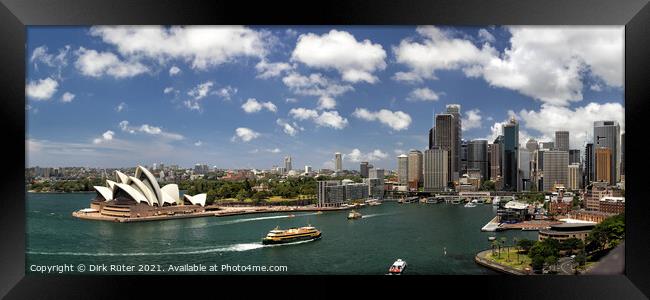 Sydney Panorama Framed Print by Dirk Rüter