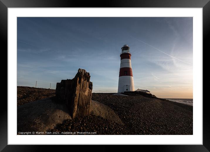 Orford Ness Lighthouse X  Framed Mounted Print by Martin Tosh