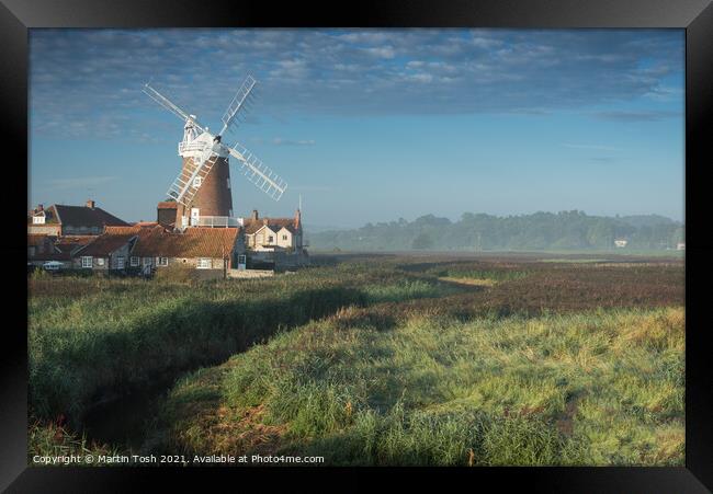 Cley Mill Morning Framed Print by Martin Tosh