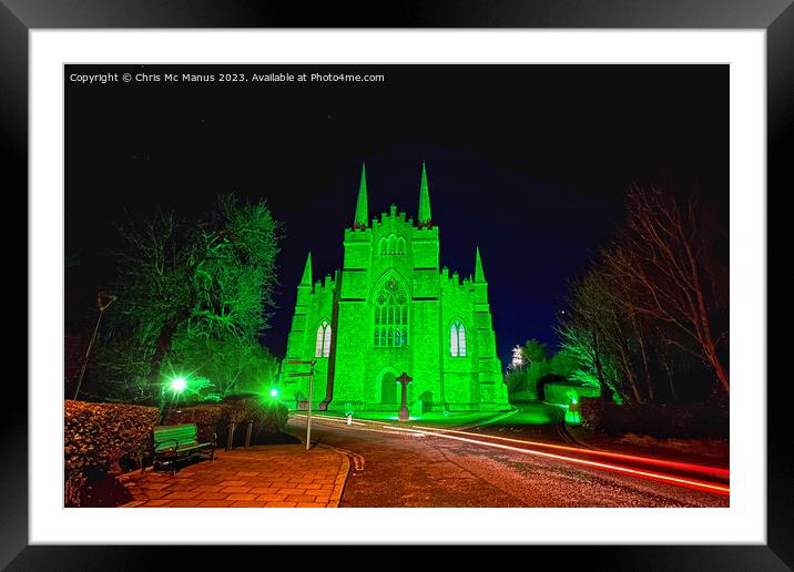 The Glowing Heart of St Patrick Framed Mounted Print by Chris Mc Manus