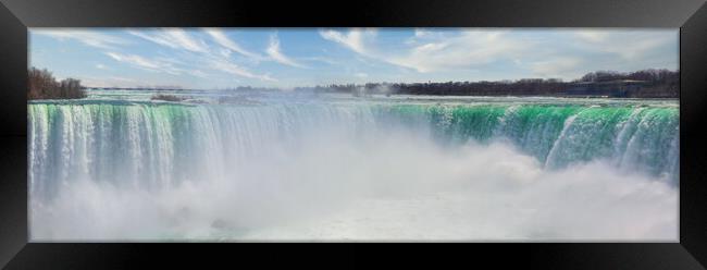 Canada, Scenic Niagara Waterfall, Horseshoe Falls, Canadian side Framed Print by Elijah Lovkoff