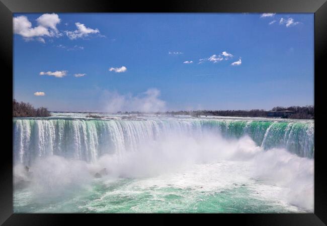 Canada, Majestic Niagara Waterfall Framed Print by Elijah Lovkoff