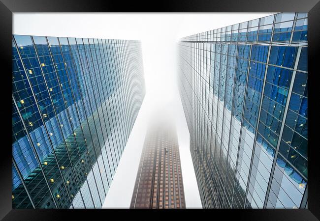 Scenic Toronto financial district skyline in city downtown Framed Print by Elijah Lovkoff
