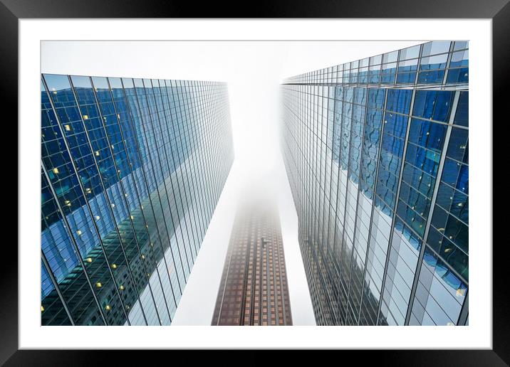 Scenic Toronto financial district skyline in city downtown Framed Mounted Print by Elijah Lovkoff