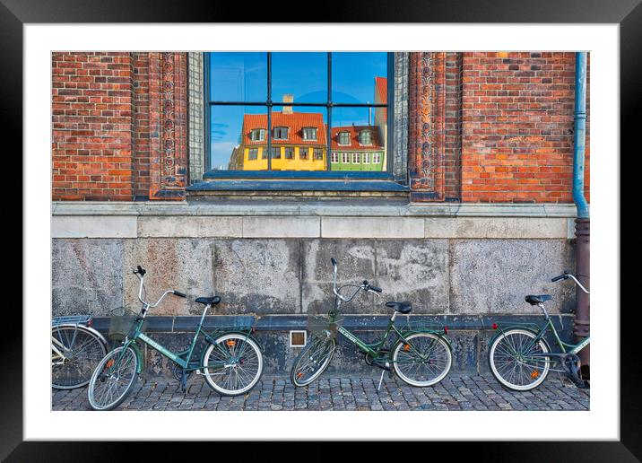 Copenhagen, Denmark, Typical Danish architecture  Framed Mounted Print by Elijah Lovkoff