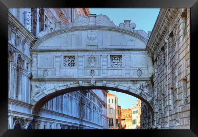 Venice, Bridge of Sighs Framed Print by Elijah Lovkoff