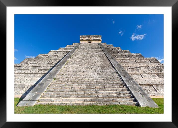 Chichen Itza, one of the largest Maya cities, a large pre-Columb Framed Mounted Print by Elijah Lovkoff