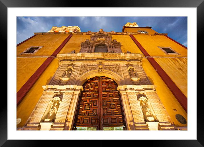 Guanajuato, Entrance of Basilica of Our Lady of Guanajuatoar Framed Mounted Print by Elijah Lovkoff