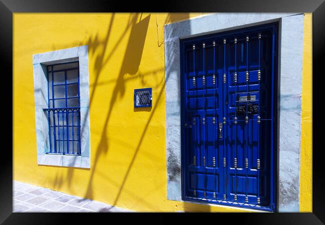 Guanajuato, Mexico, scenic colorful streets in historic city cen Framed Print by Elijah Lovkoff