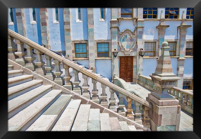 Guanajuato, Mexico, Campus and buildings of the University of Guanajuato (Universidad de Guanajuato) Framed Print by Elijah Lovkoff