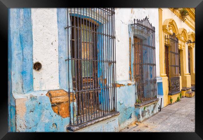 Monterrey, colorful historic buildings  Framed Print by Elijah Lovkoff