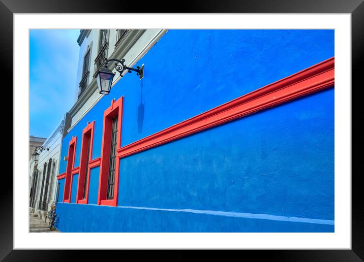 Monterrey, colorful historic buildings  Framed Mounted Print by Elijah Lovkoff