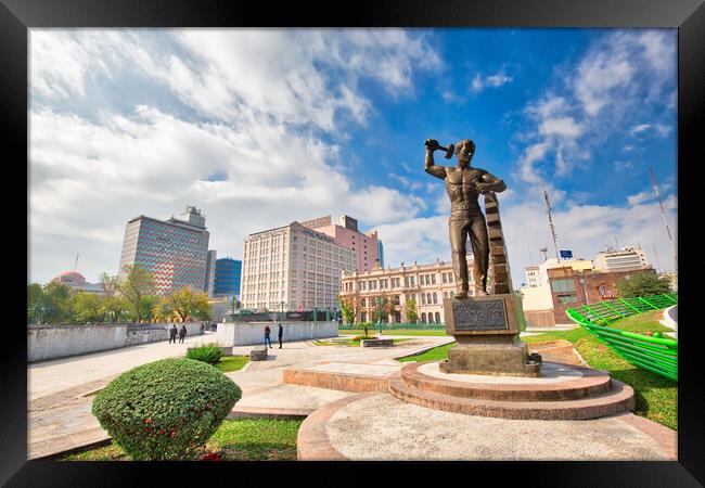  Monterrey, Monument to Workers Framed Print by Elijah Lovkoff