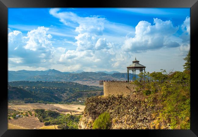 Scenic Andalusian landscapes near Ronda, Spain Framed Print by Elijah Lovkoff