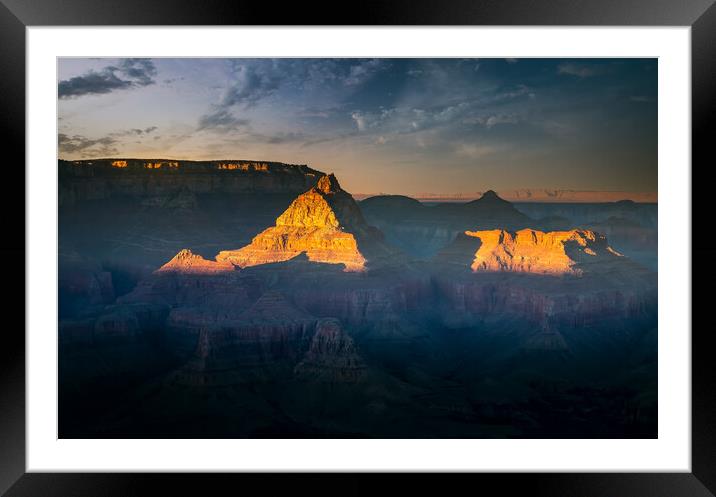 Grand Canyon scenic views and landscapes Framed Mounted Print by Elijah Lovkoff