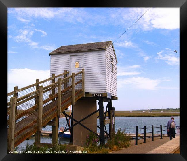 Mill at Wells-next-the-Sea Framed Print by Christine Birch