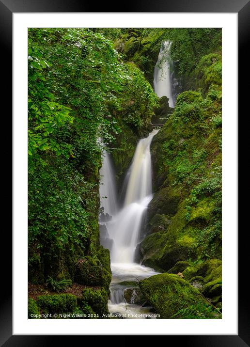 Stock Ghyll Force Framed Mounted Print by Nigel Wilkins