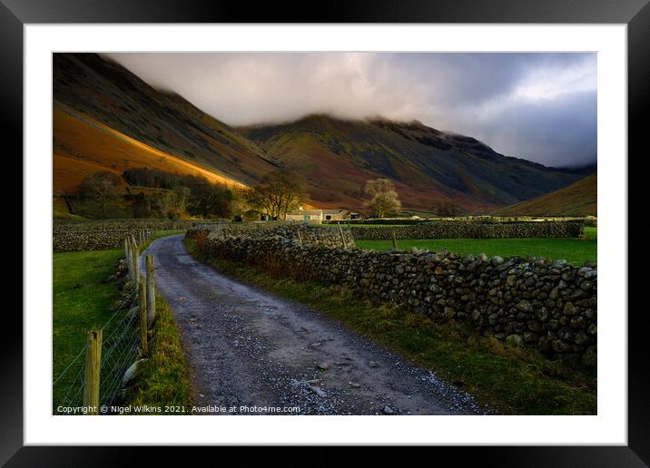 Wasdale Head Framed Mounted Print by Nigel Wilkins